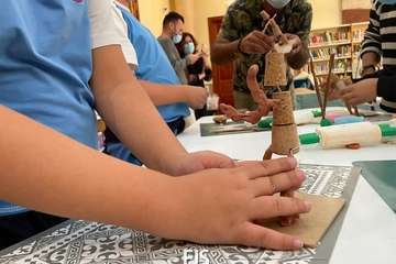 Un belén de pastilina, atractivo de la Biblioteca Saulo Torón (Telde)/Francisco Javier Santana.